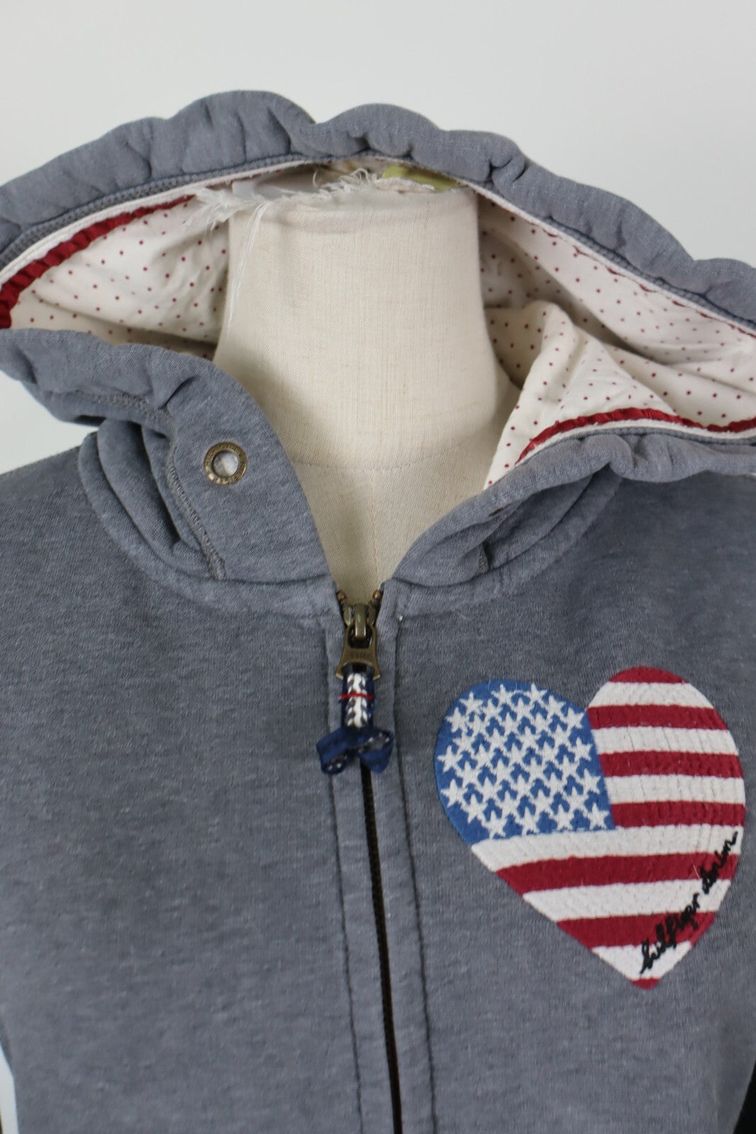TOMMY HILFIGER DENIM FELPA DONNA Tg S WOMEN CASUAL VINTAGE SPORT SWEATSHIRT