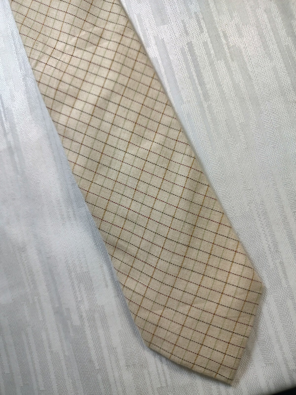 FUSARO NAPOLI CASHMERE COTONE TIE CRAVATTA NECKTIE ITALY CLASSIC SELF TIPPED