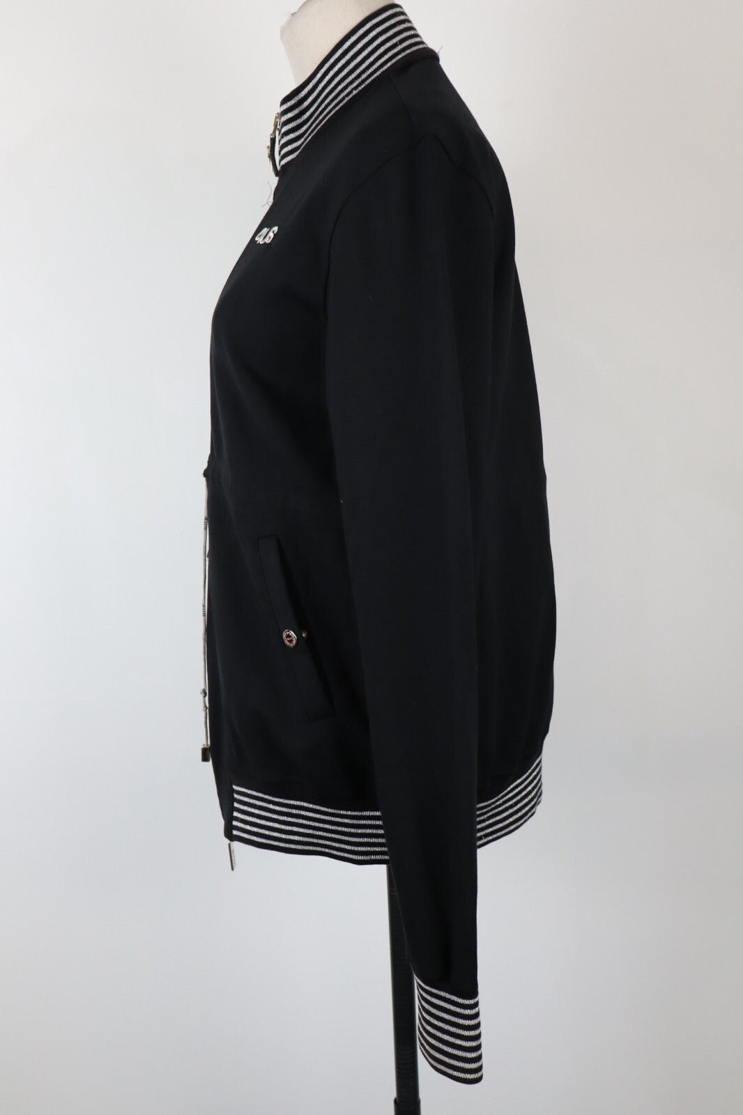 4US CESARE PACIOTTI FELPA CON ZIP GIACCA DONNA Tg 46 WOMEN CASUAL VINTAGE JACKET