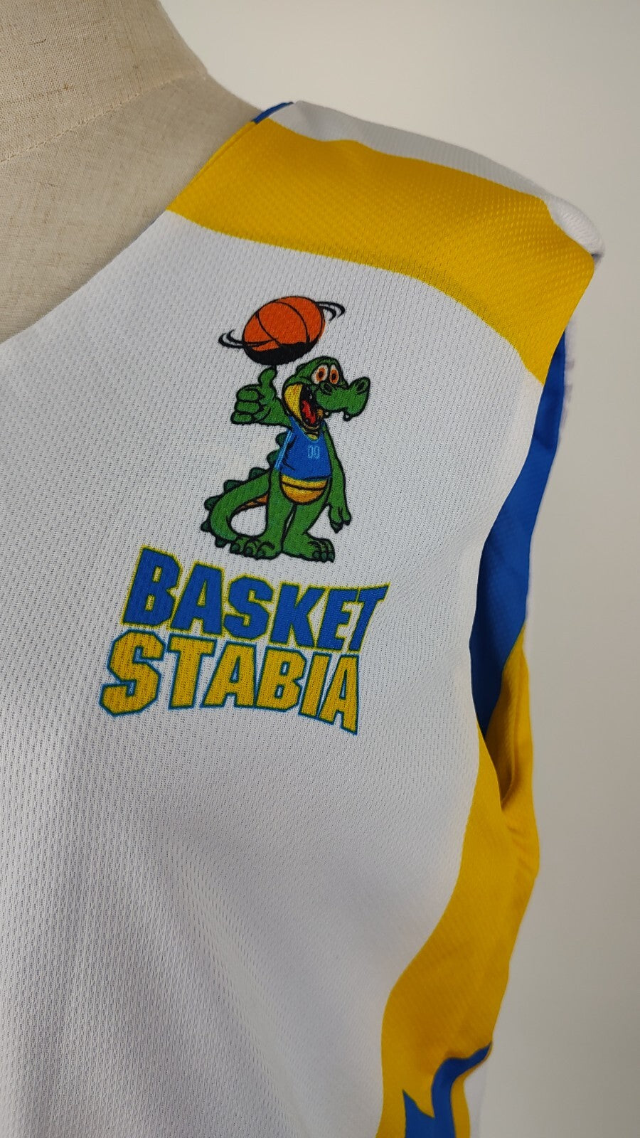 STABIA CANNAVALE N. 3 CANOTTA DONNA BASKET INDOSSATA TG M SPORT DOUBLE-FACE