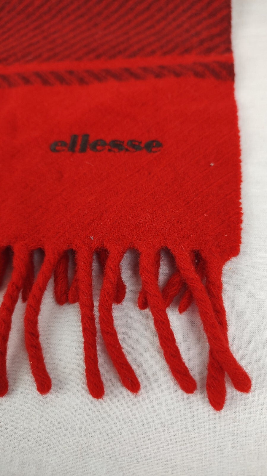 ELLESSE SCIARPA LANA AGNELLO UOMO DONNA WOMAN MAN VINTAGE CASUAL SCARF