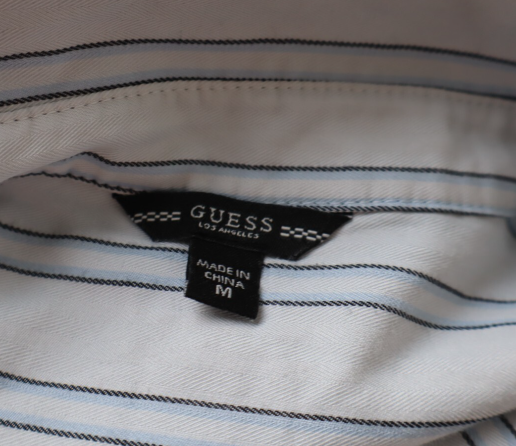 GUESS LOS ANGELES CAMICIA  DONNA TG. M WOMAN SHIRT CASUAL VINTAGE BLUSA COTONE