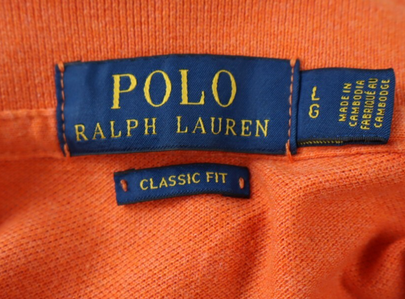 RALPH LAUREN POLO MAGLIA UOMO L MAN CASUAL VINTAGE T-SHIRT COTONE COTTON LOGO