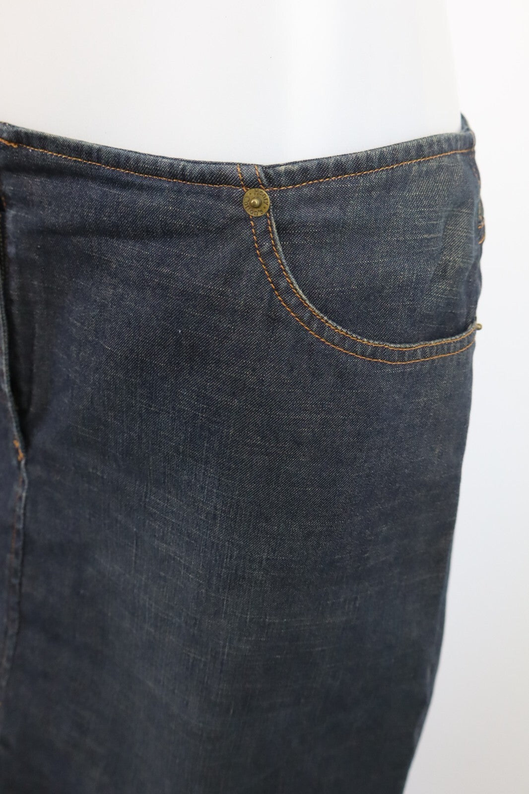HENRY COTTON'S JEANS GONNA DENIM DONNA WOMAN SKIRT Tg. 48 CASUAL VINTAGE COTONE