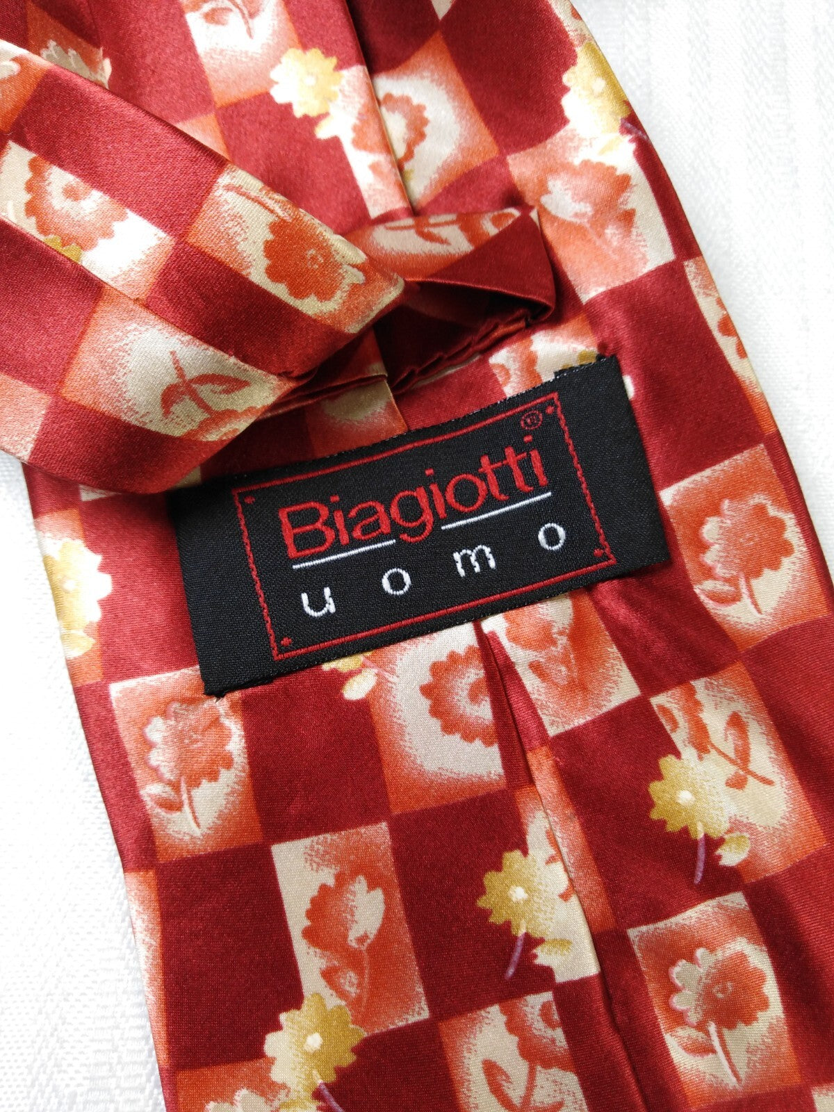 BIAGIOTTI 100% SILK TIE SETA CRAVATTA NECKTIE ITALY VINTAGE CLASSIC