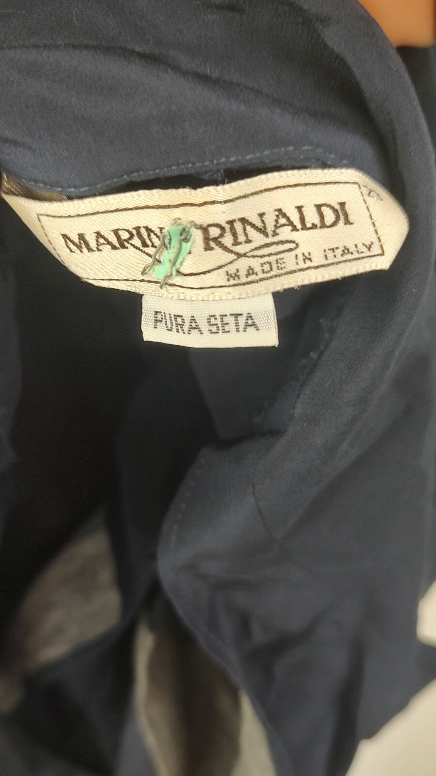 MARINA RINALDI VESTITO DONNA TG. 23  WOMAN CASUAL VINTAGE DRESS SETA