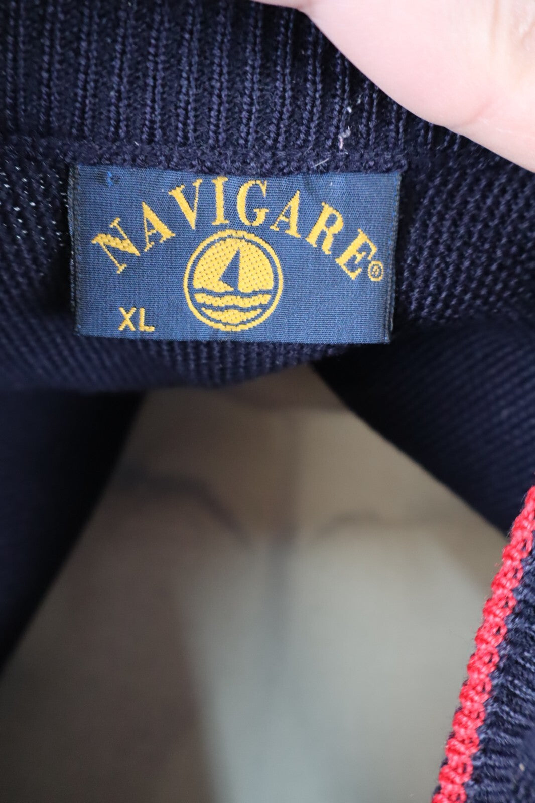 NAVIGARE MAGLIONE COTONE VINTAGE UOMO Tg. XL MAN SWEATER CASUAL