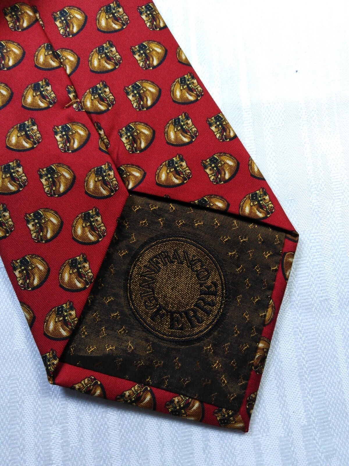 GIANFRANCO FERRE' 100% SETA SILK TIE CRAVATTA NECKTIE MADE ITALY VINTAGE CLASSIC
