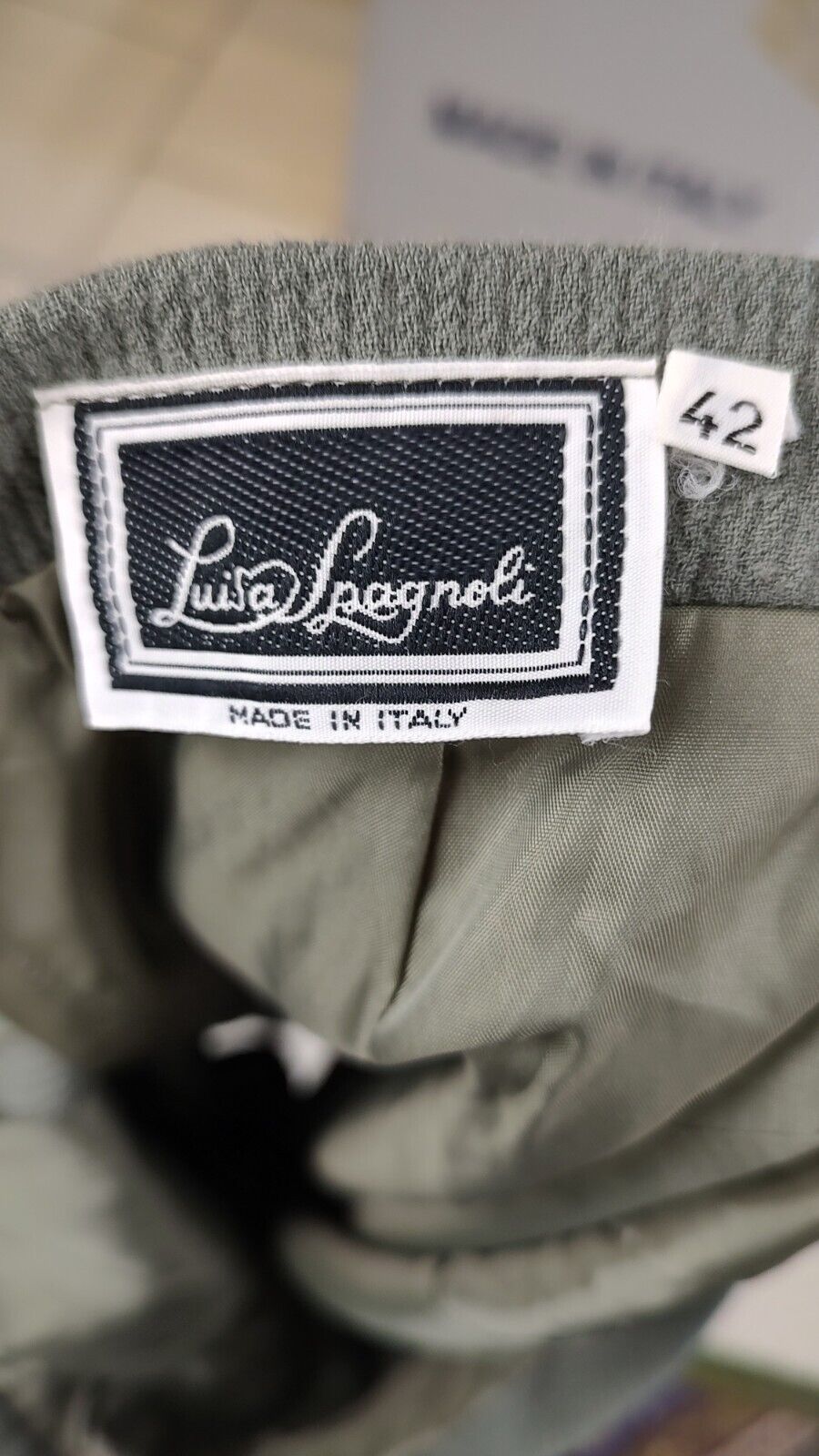 LUISA SPAGNOLI GONNA DONNA LANA WOMAN WOOL SKIRT Tg. 42 CASUAL VINTAGE
