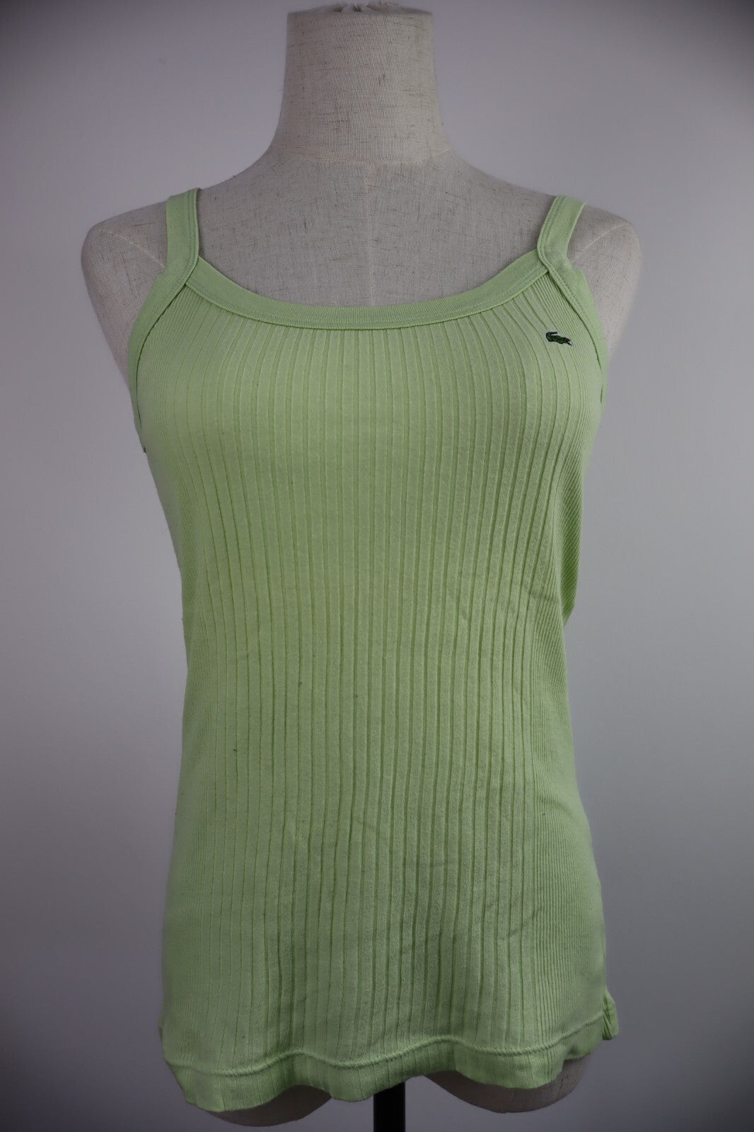 LACOSTE CANOTTA TOP COTONE MAGLIA DONNA 36 WOMAN CASUAL VINTAGE T-SHIRT COTTON