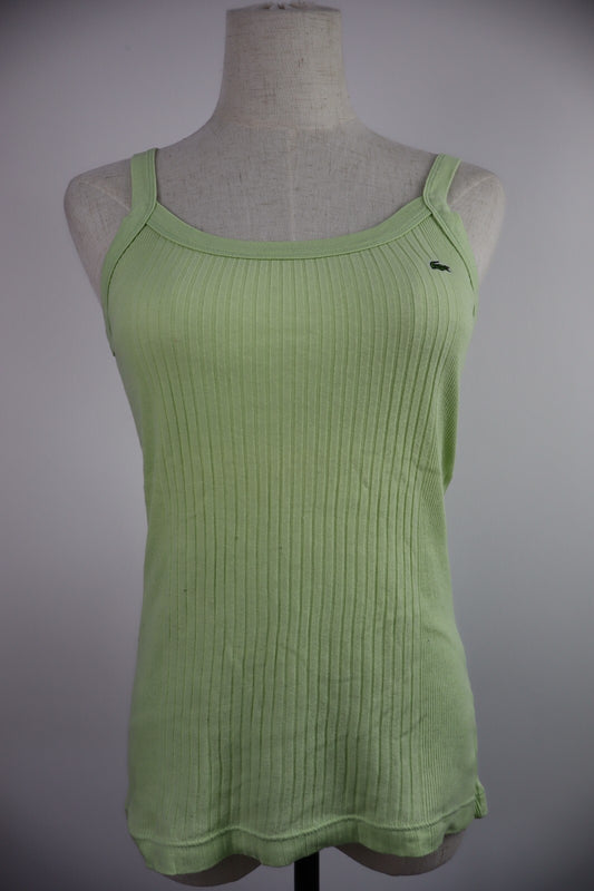 LACOSTE CANOTTA TOP COTONE MAGLIA DONNA 36 WOMAN CASUAL VINTAGE T-SHIRT COTTON