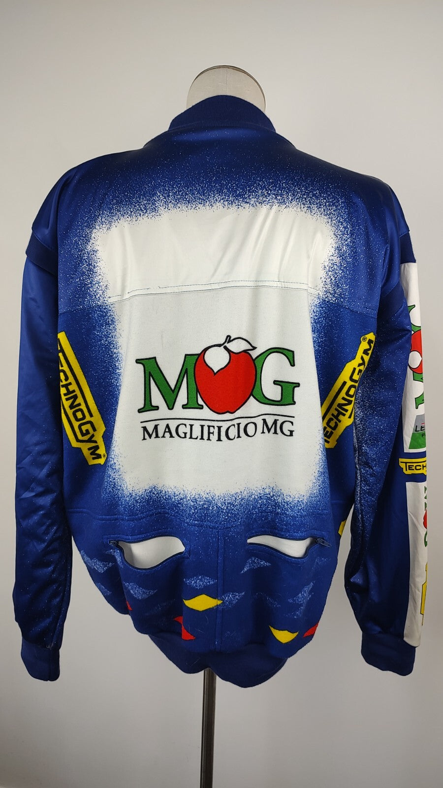 NALINI GIUBBINO IMBOTTITO SPORT CICLISMO UOMO TG. 7 MAN BIKERS VINTAGE JACKET