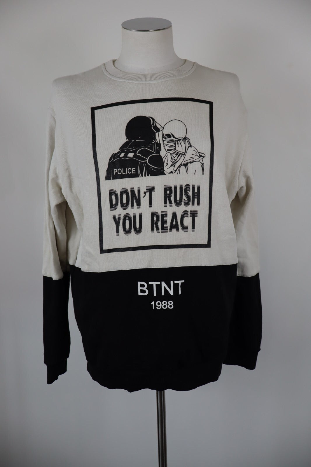 BUT NOT FELPA MAGLIA COTONE UOMO Tg L MAN COTTON JACKET SWEATSHIRT VINTAGE