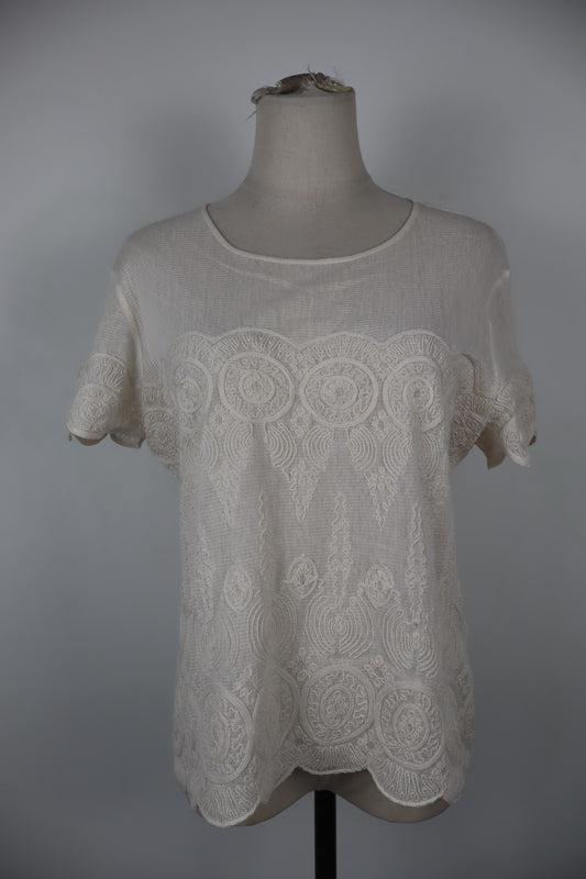RALPH LAUREN SPORT MAGLIA DONNA XL WOMAN CASUAL VINTAGE TOP T-SHIRT COTONE