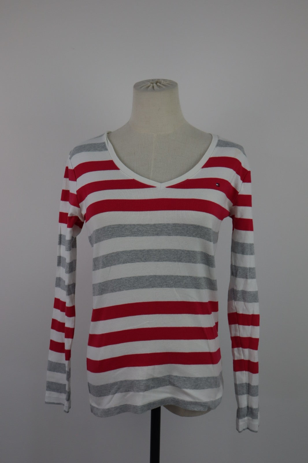 TOMMY HILFIGER MAGLIA DONNA TG. M WOMAN CASUAL VINTAGE T-SHIRT TOP COTONE
