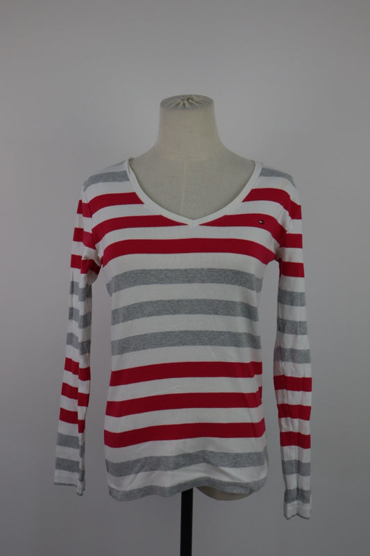 TOMMY HILFIGER MAGLIA DONNA TG. M WOMAN CASUAL VINTAGE T-SHIRT TOP COTONE