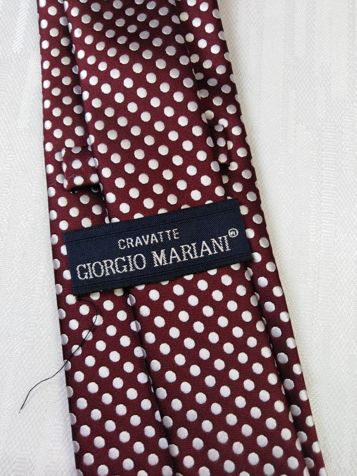 GIORGIO MARIANI 100% SILK TIE SETA CRAVATTA NECKTIE ITALY VINTAGE SELF TIPPED