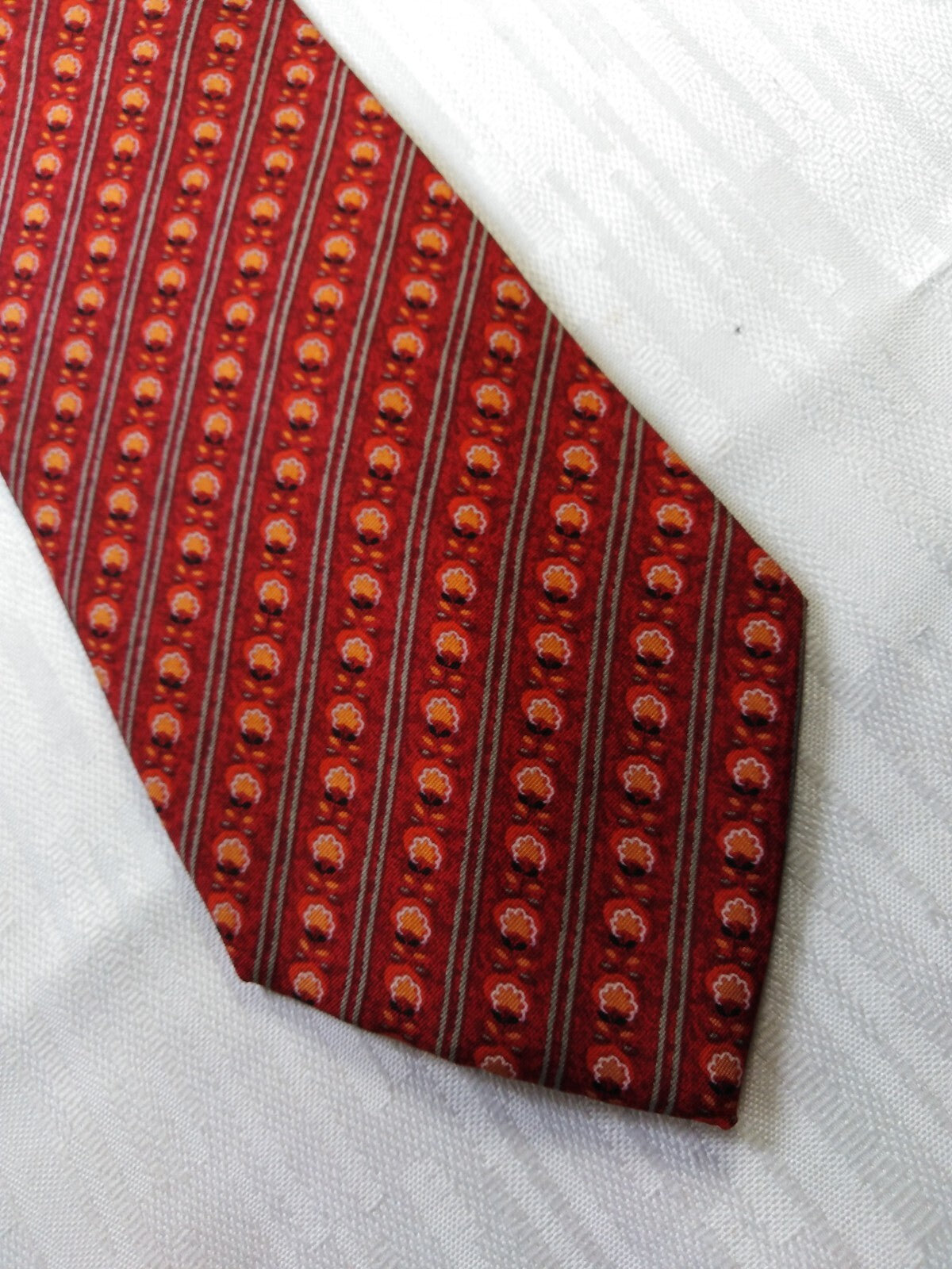 EMANUEL UNGARO 100% SETA SILK TIE CRAVATTA NECKTIE MADE ITALY VINTAGE CLASSIC
