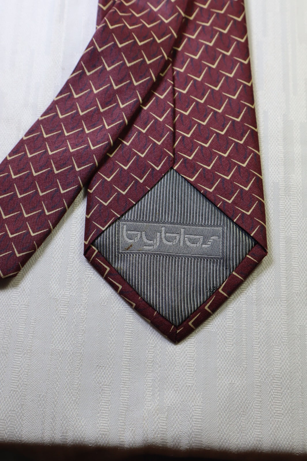 BYBLOS 100% SILK TIE SETA CRAVATTA NECKTIE MADE ITALY UOMO