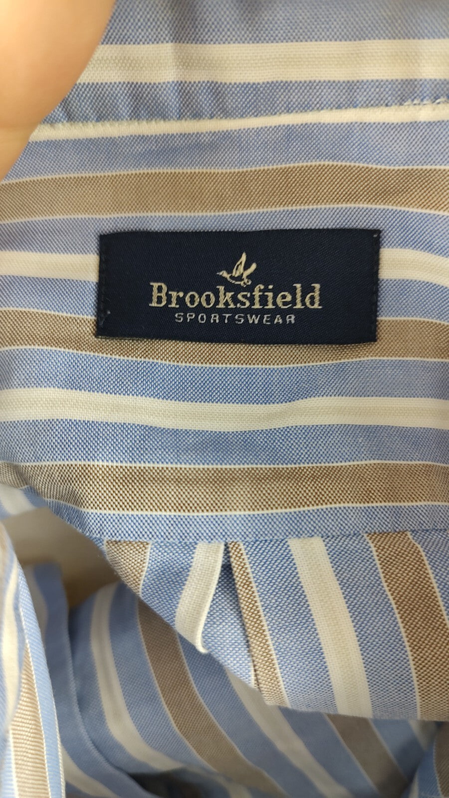 BROOKSFIELD CAMICIA UOMO COTONE TG. 44  MAN CASUAL VINTAGE SHIRT ITALY