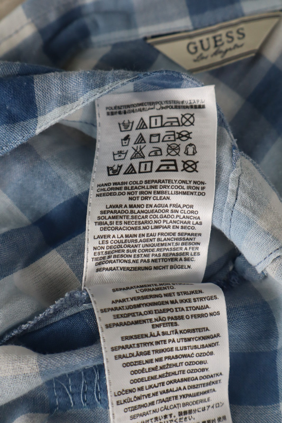 GUESS LOS ANGELES CAMICIA  DONNA TG. M WOMAN SHIRT CASUAL VINTAGE