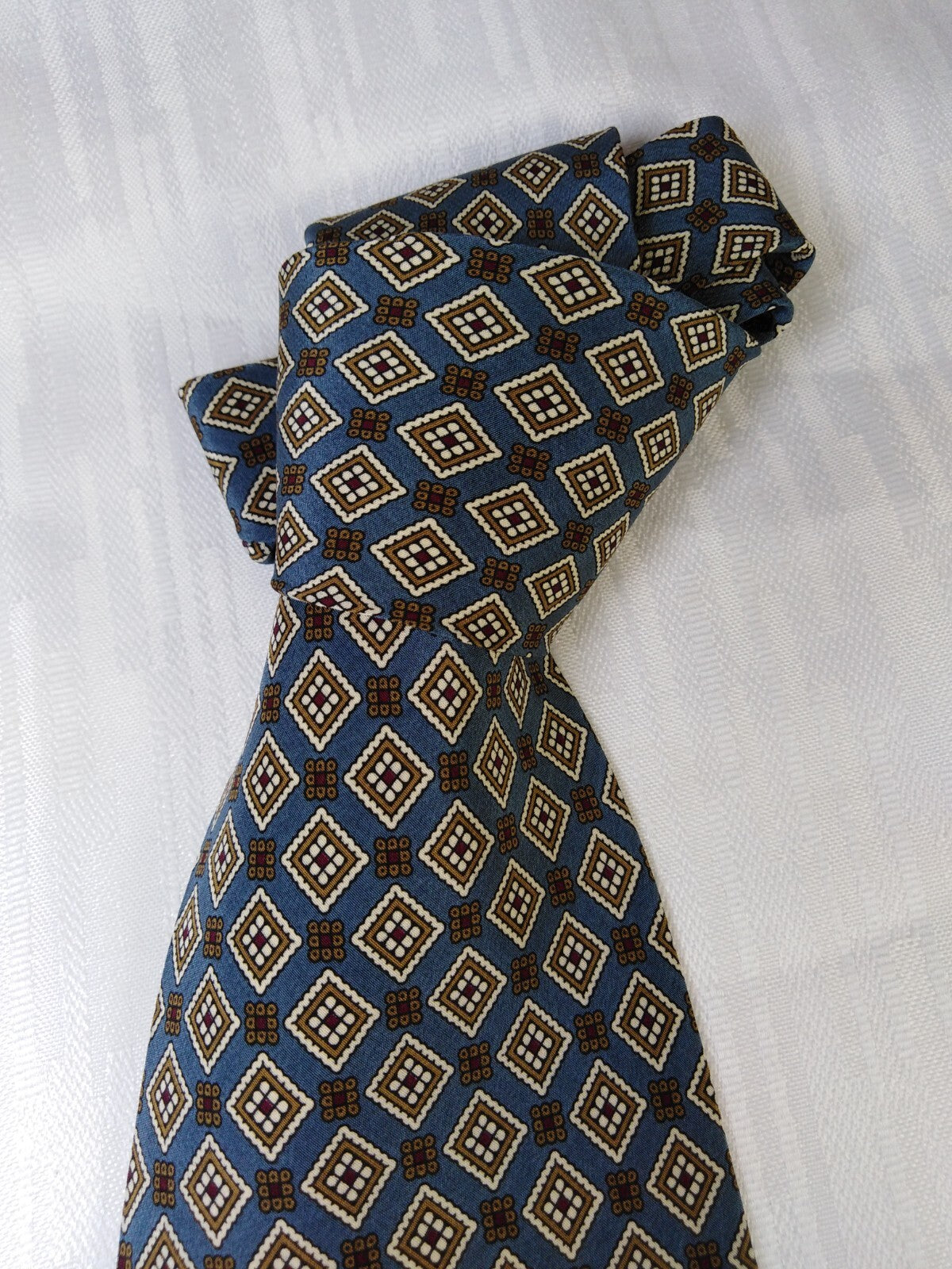 RIVE GAUCHE 100% SETA SILK TIE CRAVATTA NECKTIE ITALY VINTAGE CLASSIC