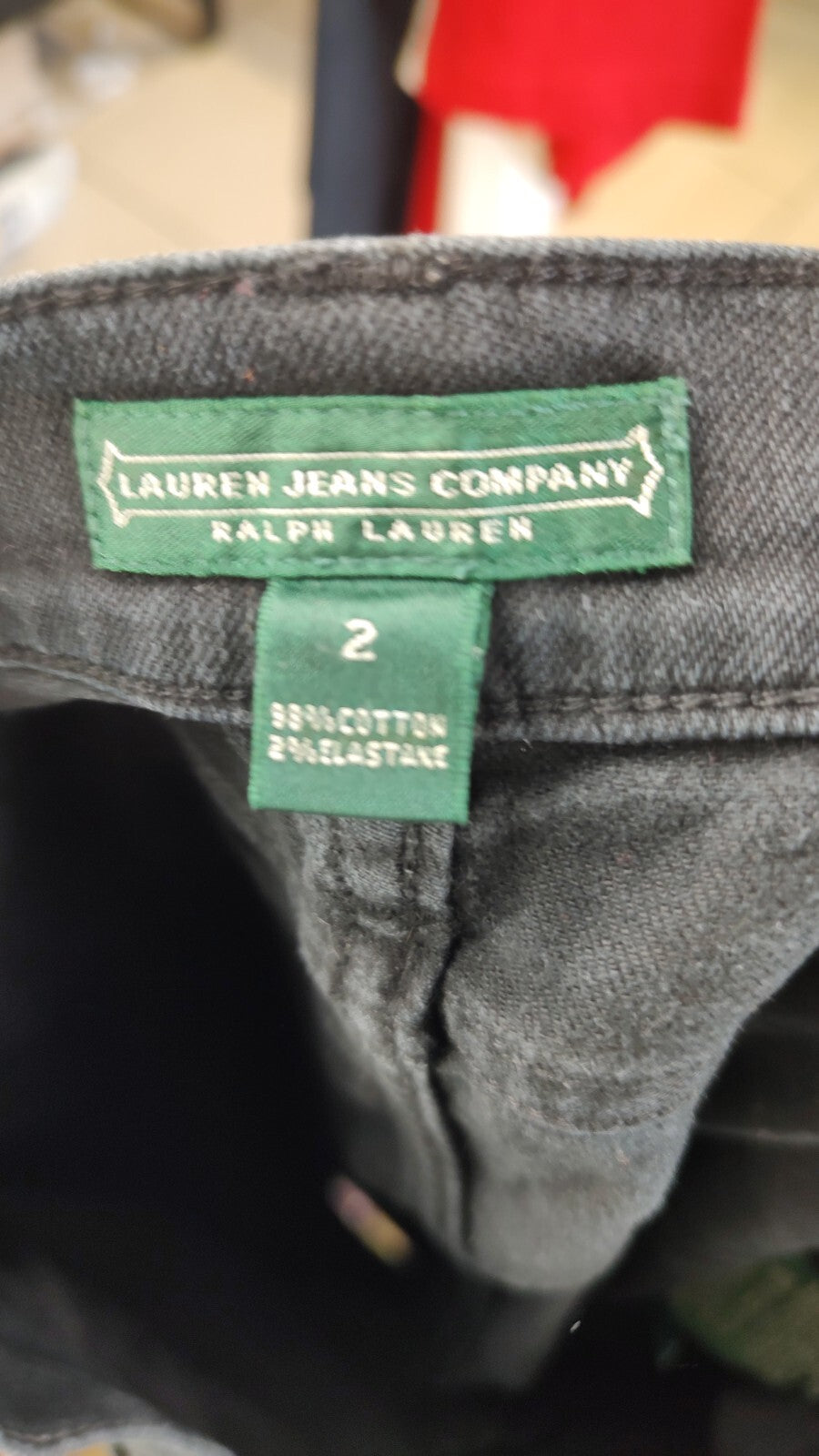 RALPH LAUREN PANTALONE CASUAL DONNA TG 2 WOMAN VINTAGE PANTS COTONE