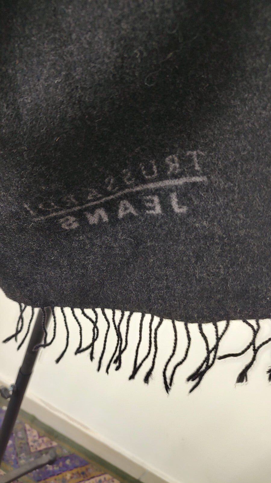 TRUSSARDI JEANS SCIARPA UOMO DONNA WOMAN MAN VINTAGE CASUAL SCARF LANA