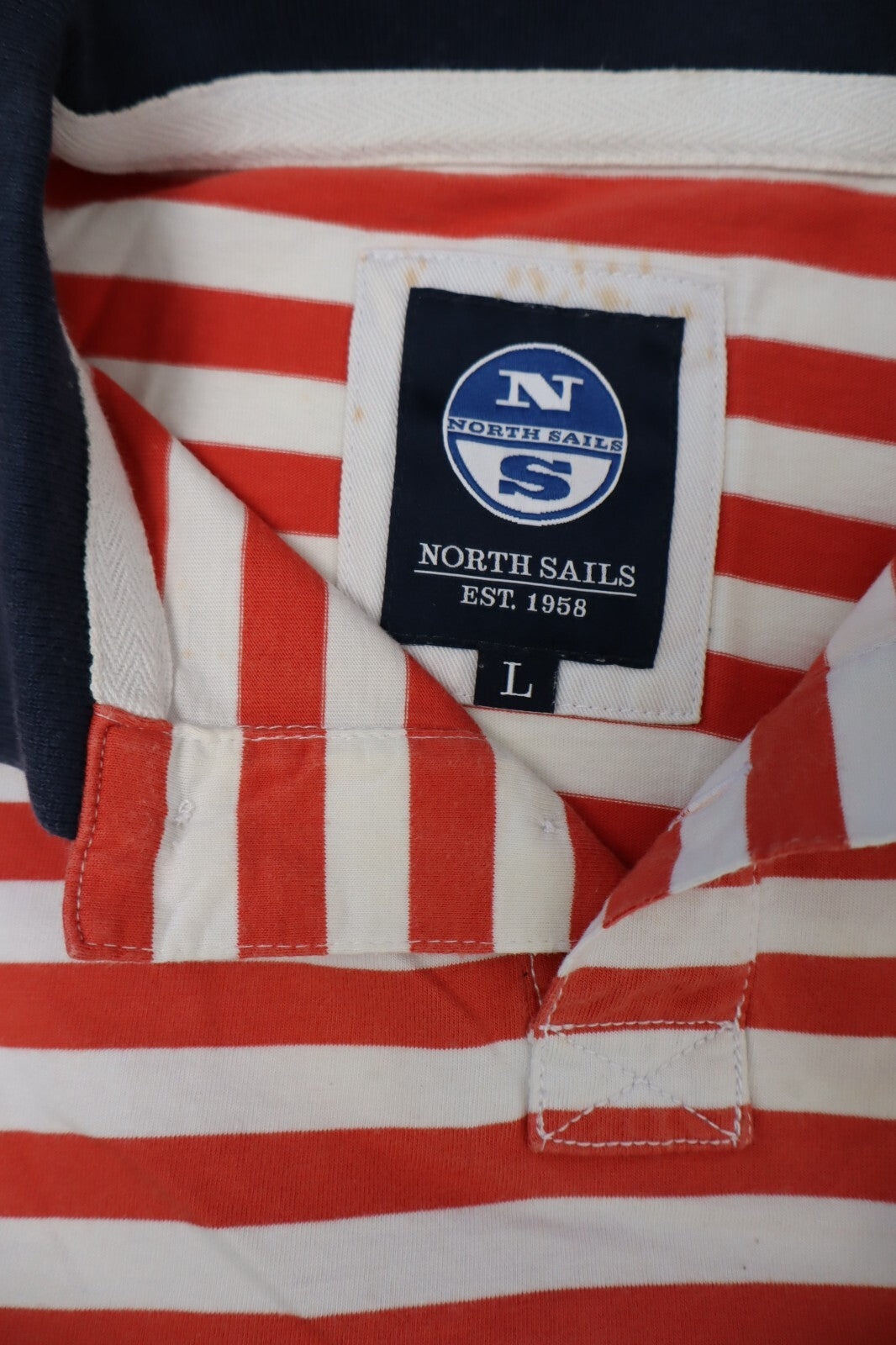NORTH SAILS POLO MAGLIA UOMO COTONE TG. L MAN COTTON SHIRT CASUAL VINTAGE