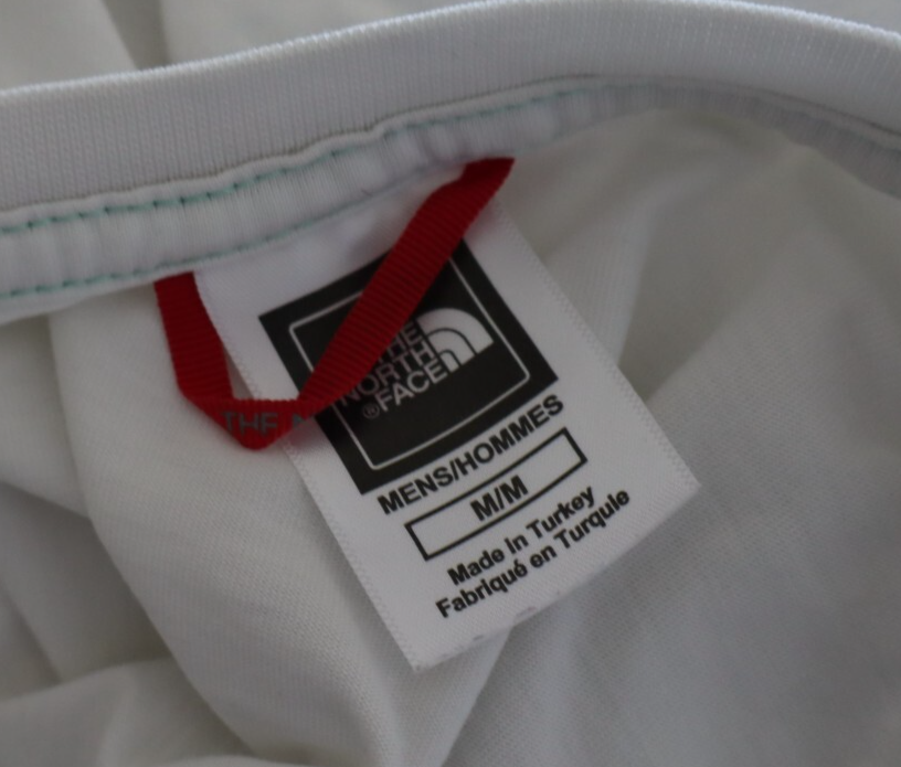 THE NORTH FACE MAGLIA UOMO TG M MAN T-SHIRT CASUAL VINTAGE COTONE COTTON BIANCO