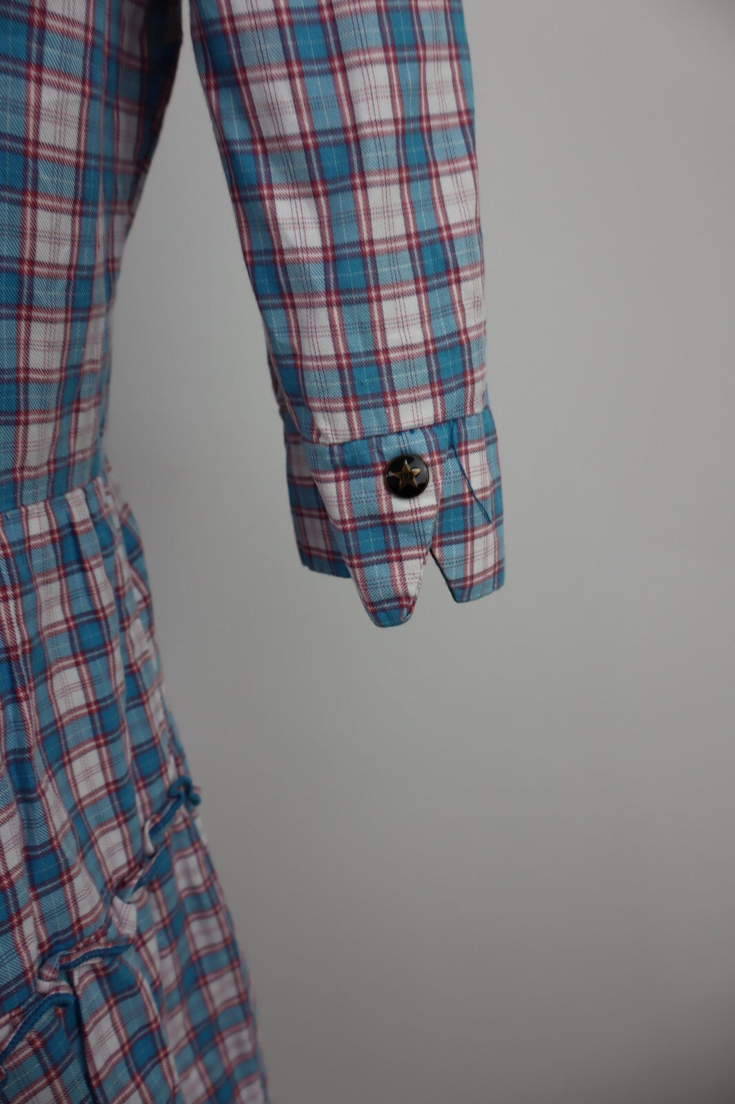 TOMMY HILFIGER VESTITO DONNA TG. M WOMAN CASUAL VINTAGE DRESS ABITO BOTTONI