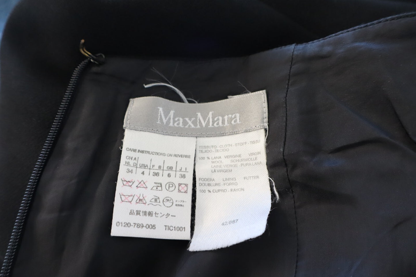 MAX MARA GONNA LANA DONNA WOMAN WOOL SKIRT Tg. 38 VINTAGE CASUAL ITALY