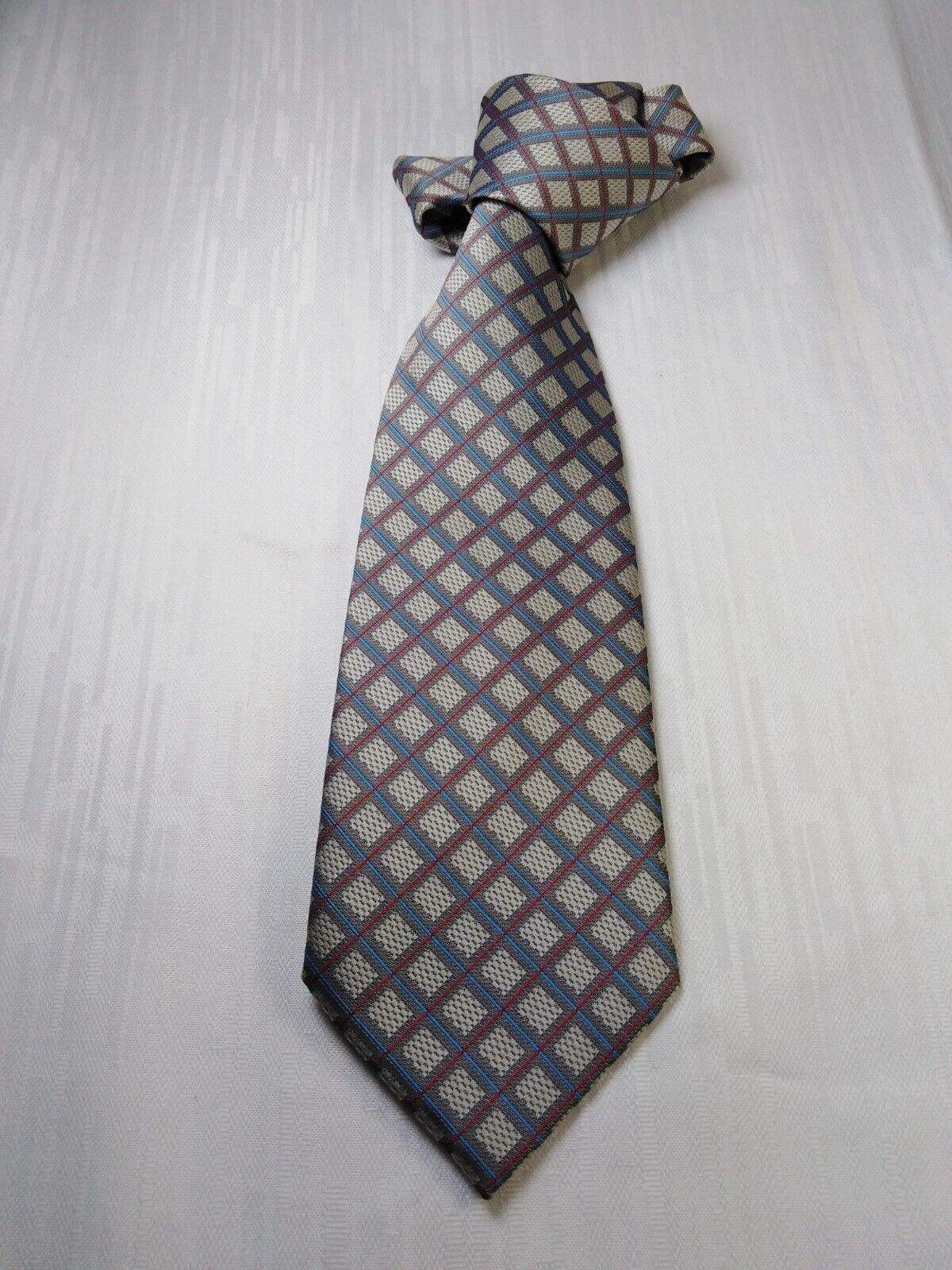 SCHAGARE 100% SETA SILK TIE CRAVATTA NECKTIE VINTAGE ITALY SELF TIPPED