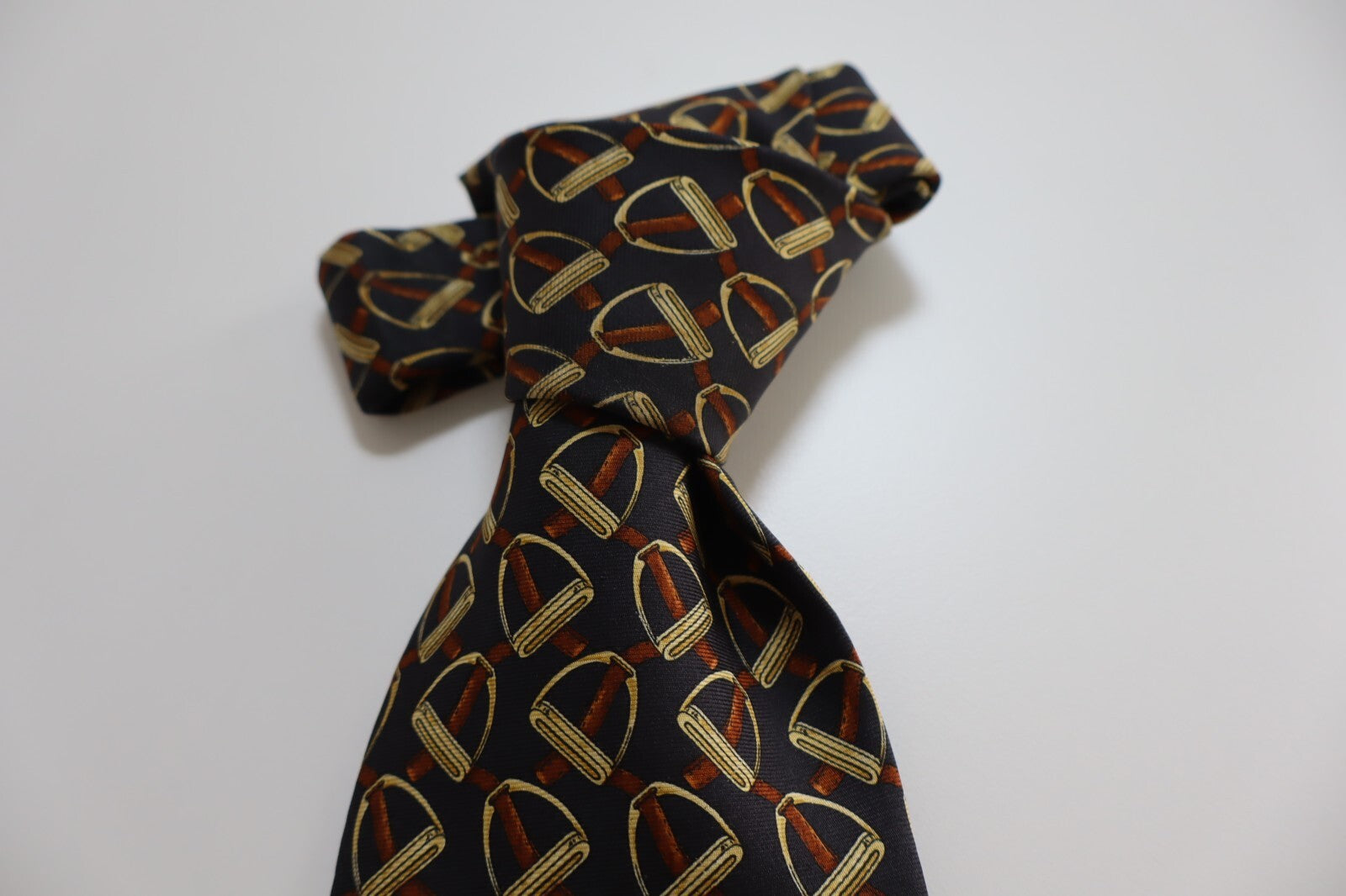 LES COPAINS 100% SILK TIE SETA CRAVATTA NECKTIE MADE IN ITALY CLASSIC