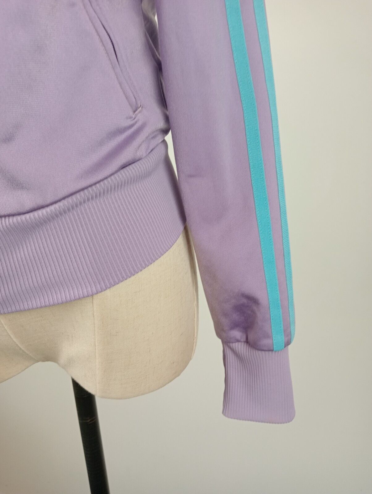 ADIDAS FELPA CON ZIP JACKET DONNA Tg 32 WOMAN CASUAL VINTAGE SPORT SWEATSHIRT