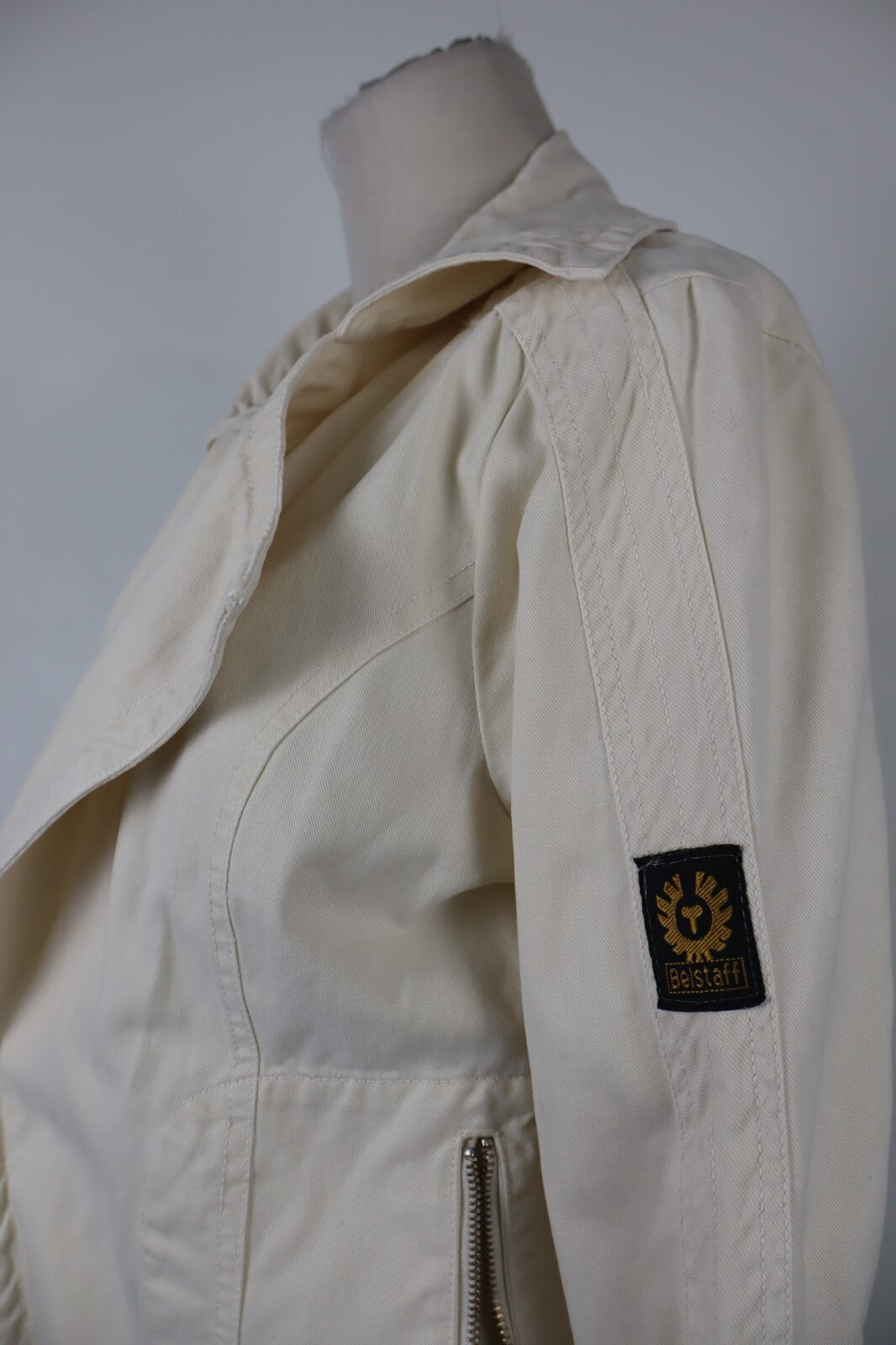 BELSTAFF GIUBBINO DONNA LEGGERO Tg 40 COTONE COTTON WOMAN JACKET CASUAL VINTAGE