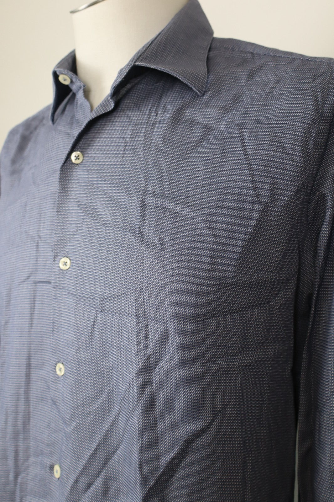 LIU JO CAMICIA COTONE UOMO TG. 40 MAN CASUAL VINTAGE SHIRT LOGO COTTON