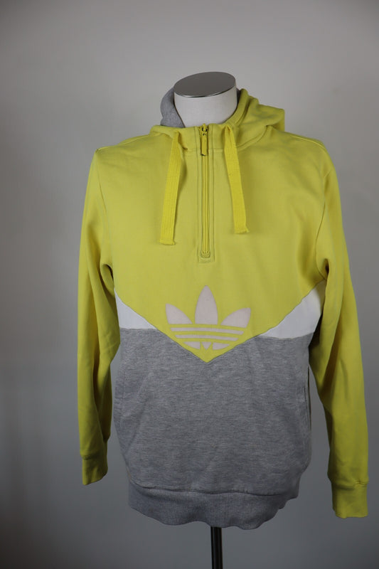 ADIDAS FELPA CAPPUCCIO MAGLIA UOMO Tg L SPORT MAN SWEATSHIRT VINTAGE COTONE