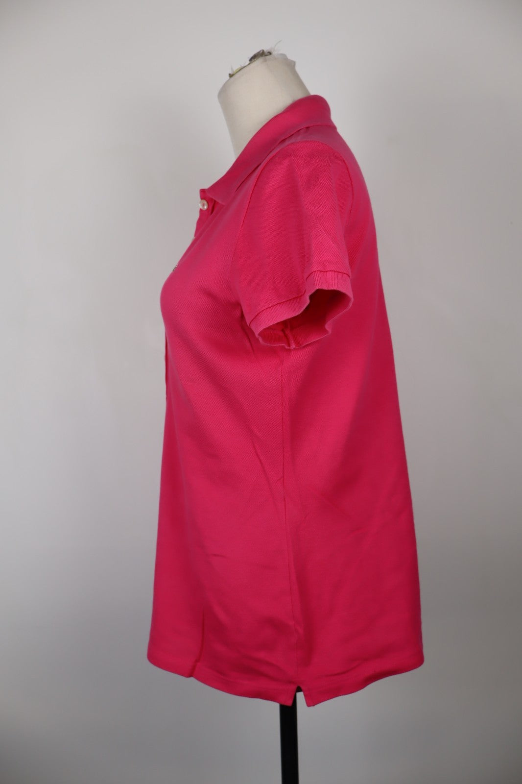 LACOSTE POLO MAGLIA DONNA COTONE TG. 42 WOMAN SHIRT CASUAL VINTAGE COTTON LOGO