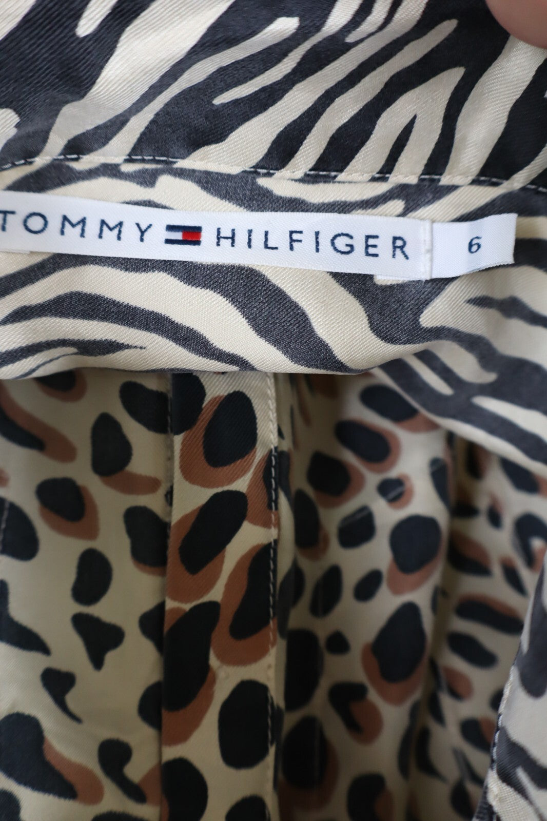 TOMMY HILFIGER CAMICIA DONNA TG. 6  WOMAN SHIRT CASUAL VINTAGE SETA