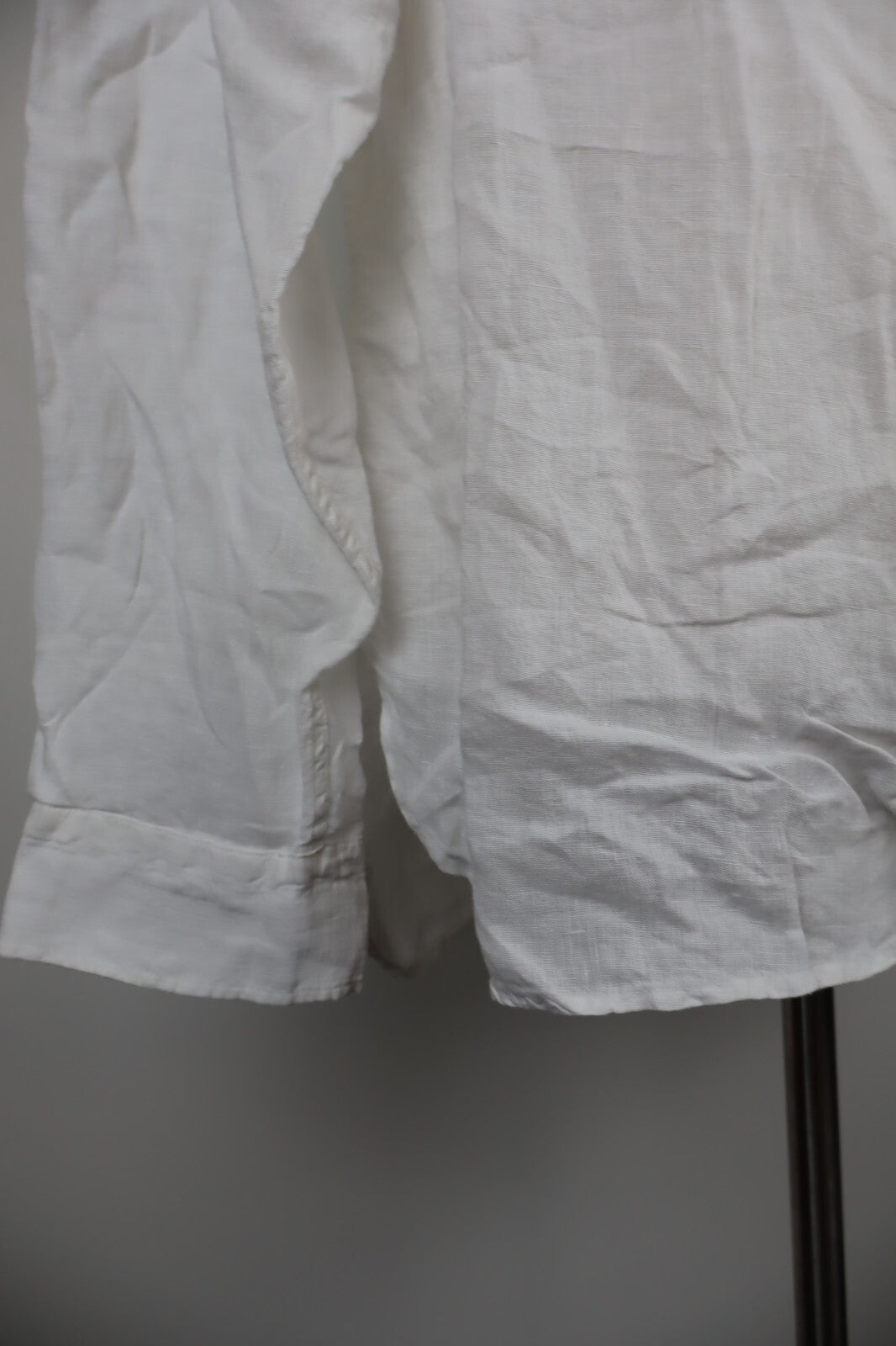 LIU JO CAMICIA UOMO LINO TG. 16 41 MAN CASUAL VINTAGE LINEN SHIRT BIANCO BOTTONI