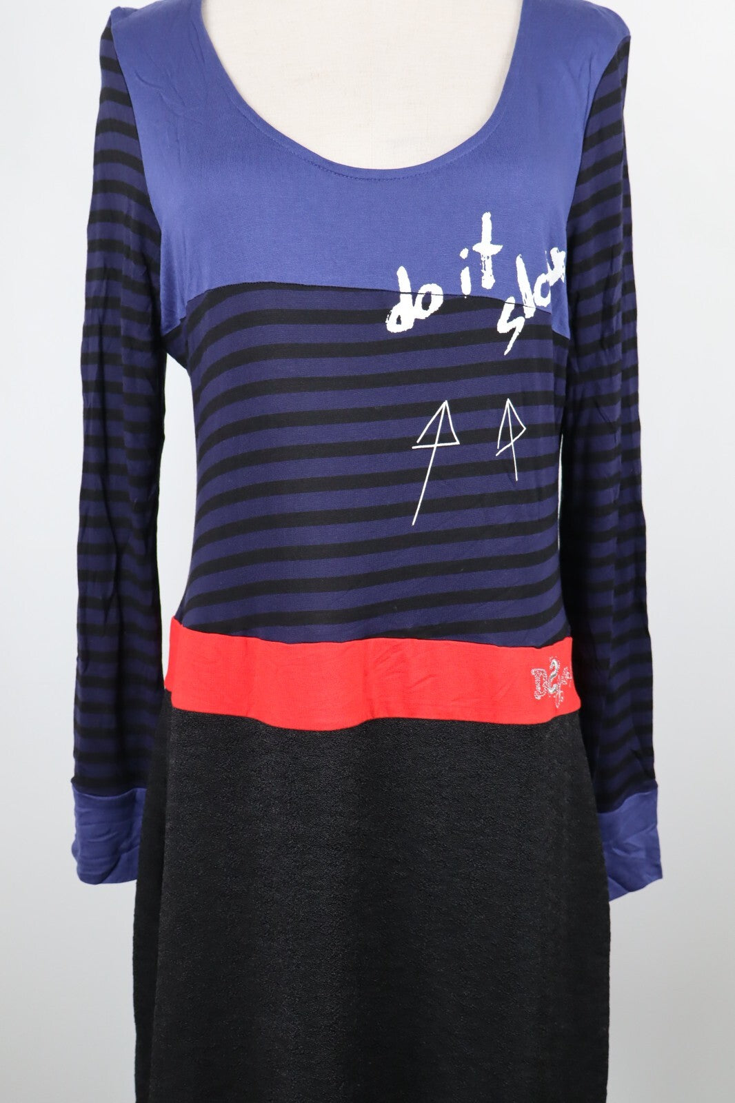 DESIGUAL VESTITO DONNA TG. XL WOMAN CASUAL VINTAGE DRESS ABITO PARTY