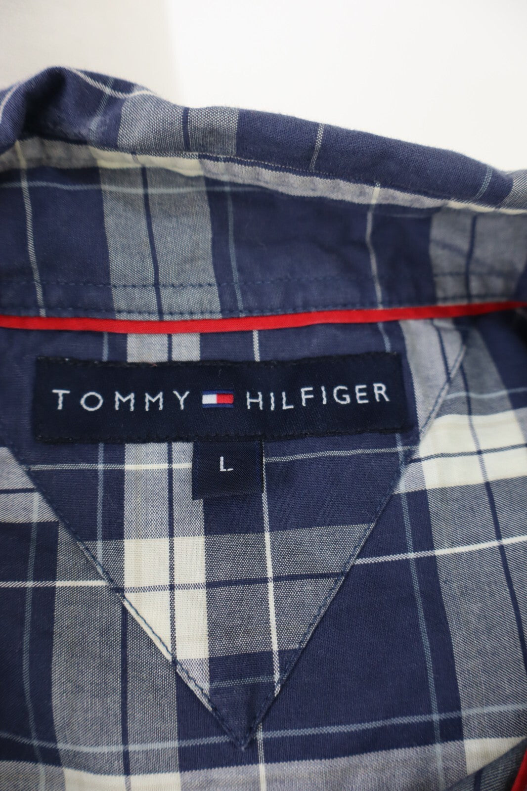 TOMMY HILFIGER CAMICIA UOMO TG. L MAN CASUAL VINTAGE SHIRT COTONE COTTON