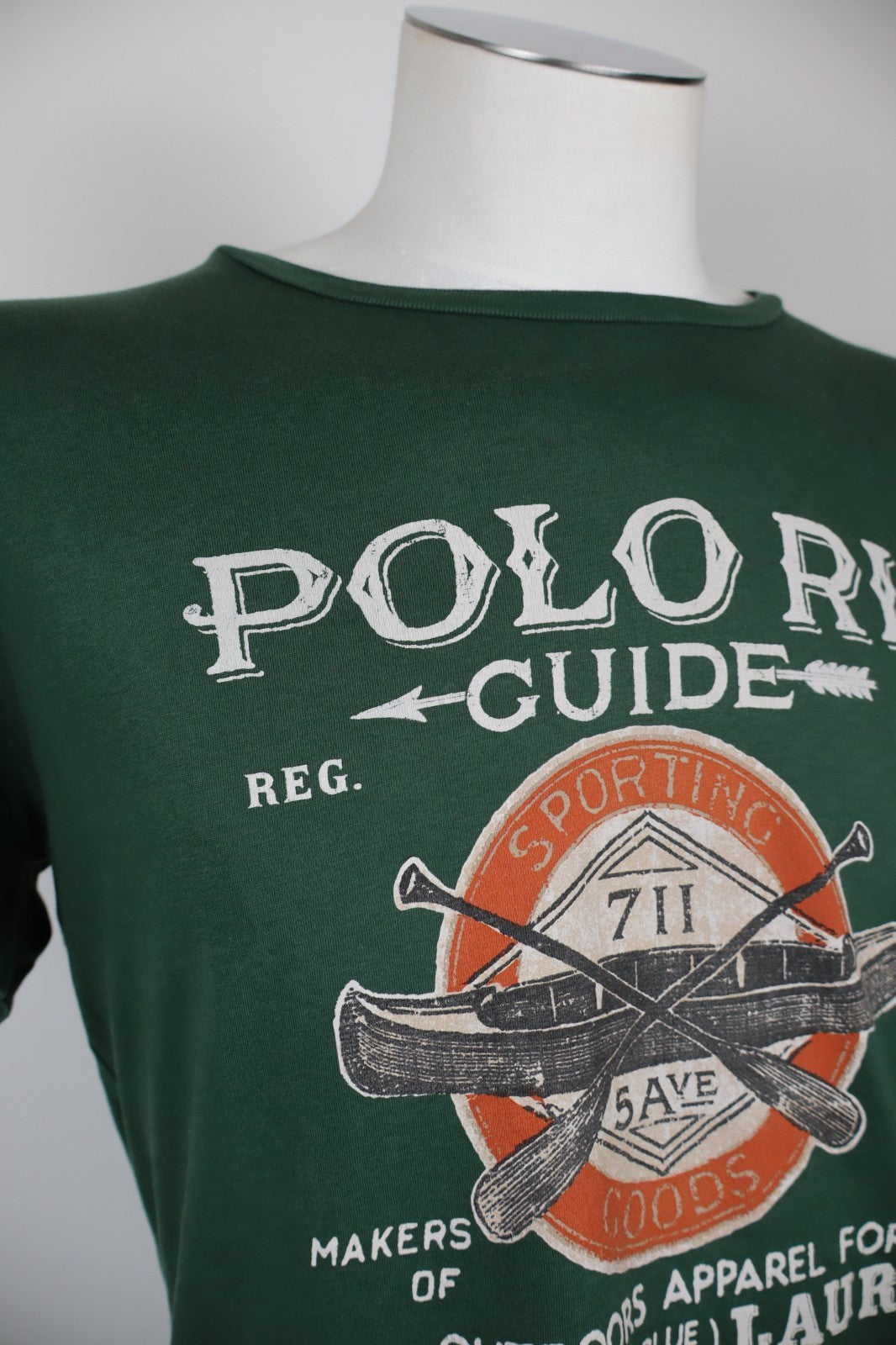 POLO RALPH LAUREN MAGLIA UOMO M MAN CASUAL VINTAGE T-SHIRT COTONE COTTON LOGO