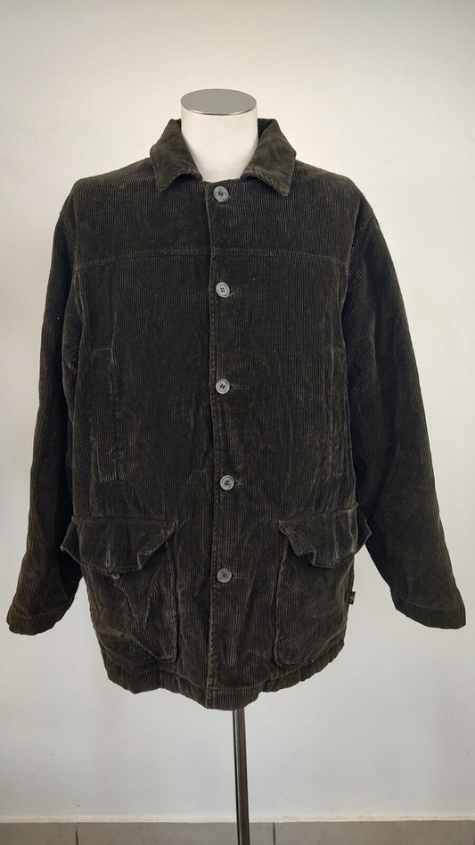 CALVIN KLEIN CK GIUBBINO IMBOTTITO GIACCA UOMO Tg. L MAN JACKET VINTAGE VELLUTO