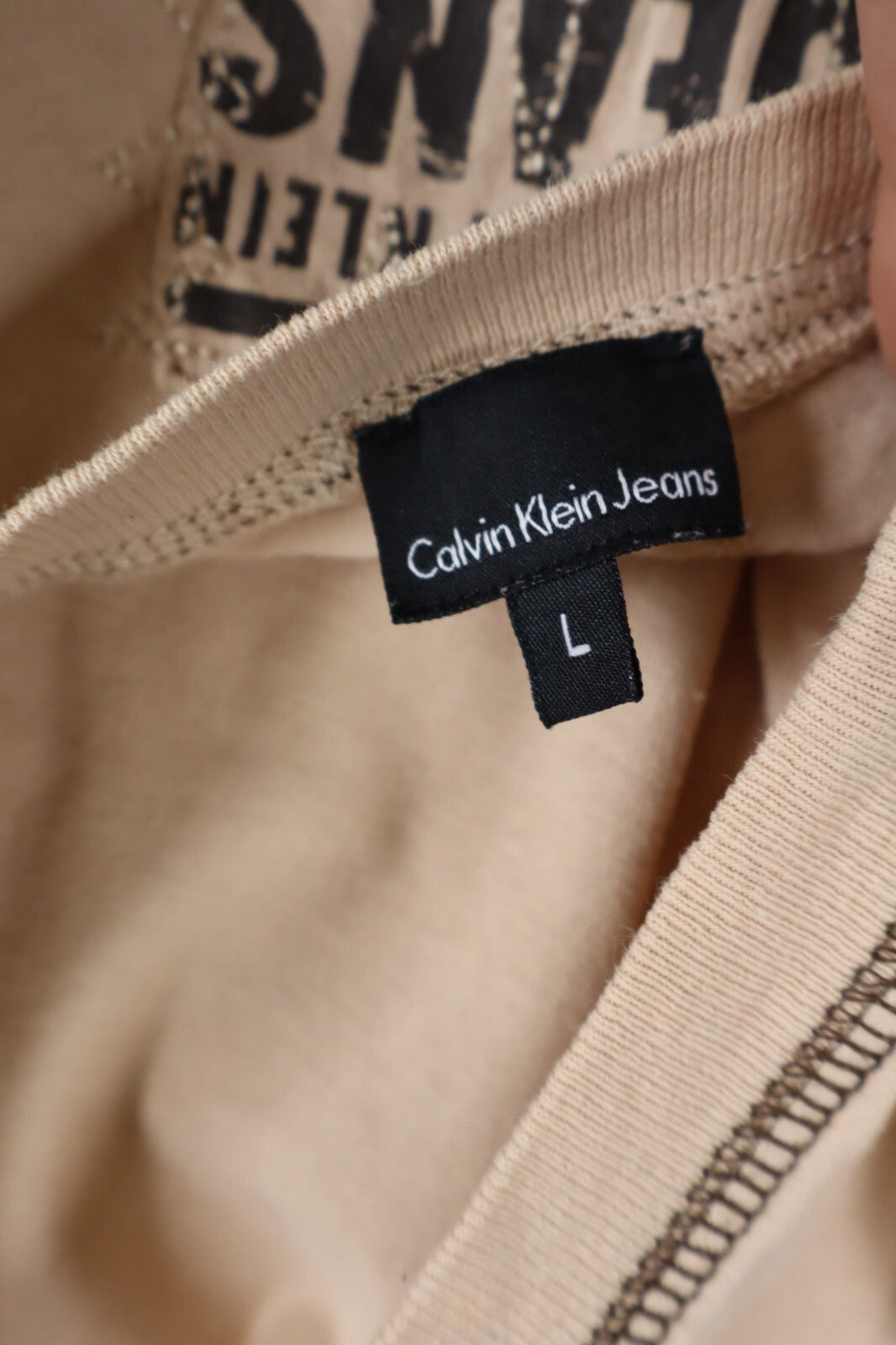 CALVIN KLEIN CK MAGLIA UOMO TG. L MAN T-SHIRT CASUAL VINTAGE COTONE