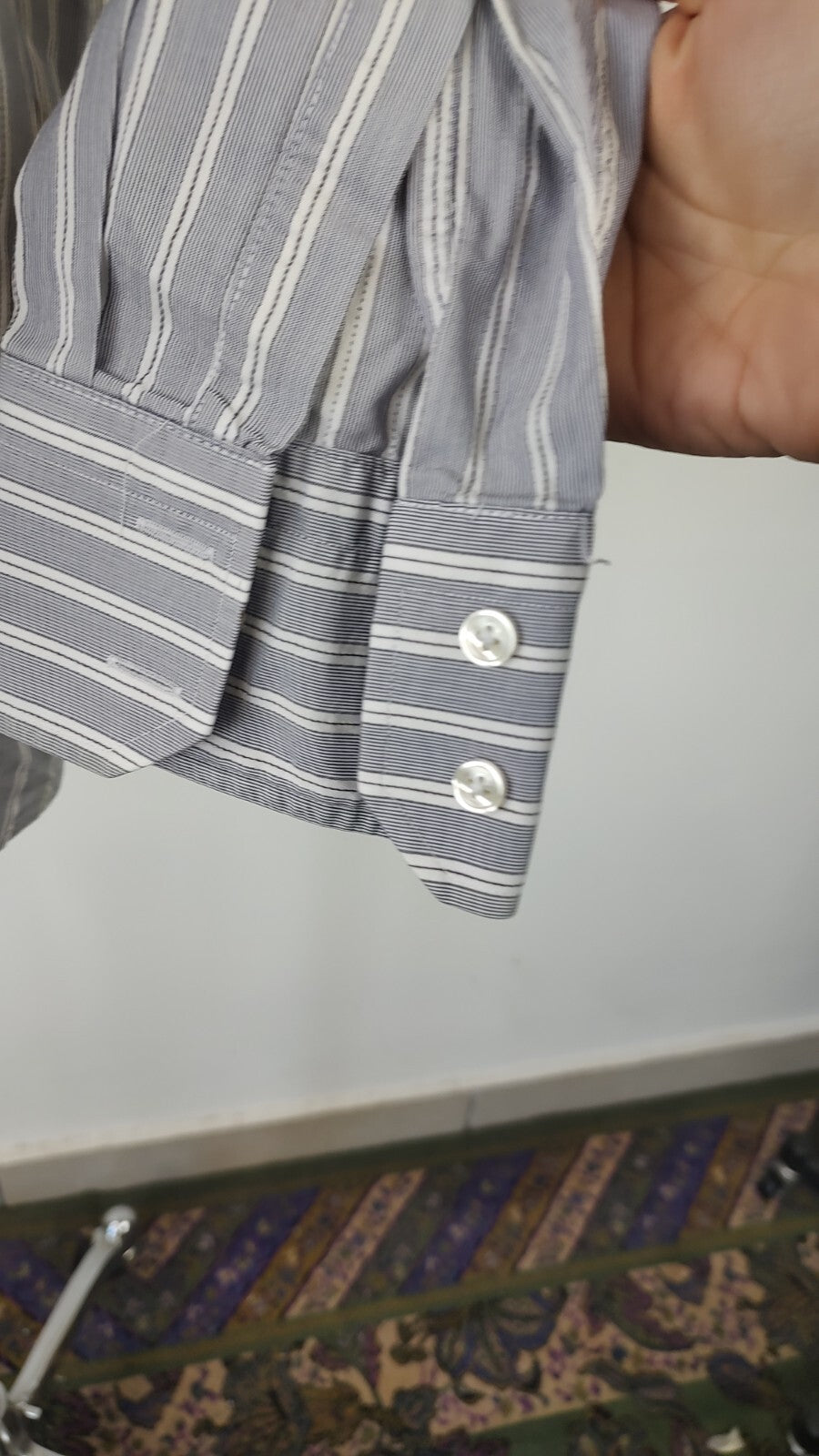 HUGO BOSS CAMICIA UOMO TG. 40 MAN CASUAL VINTAGE SHIRT COTONE