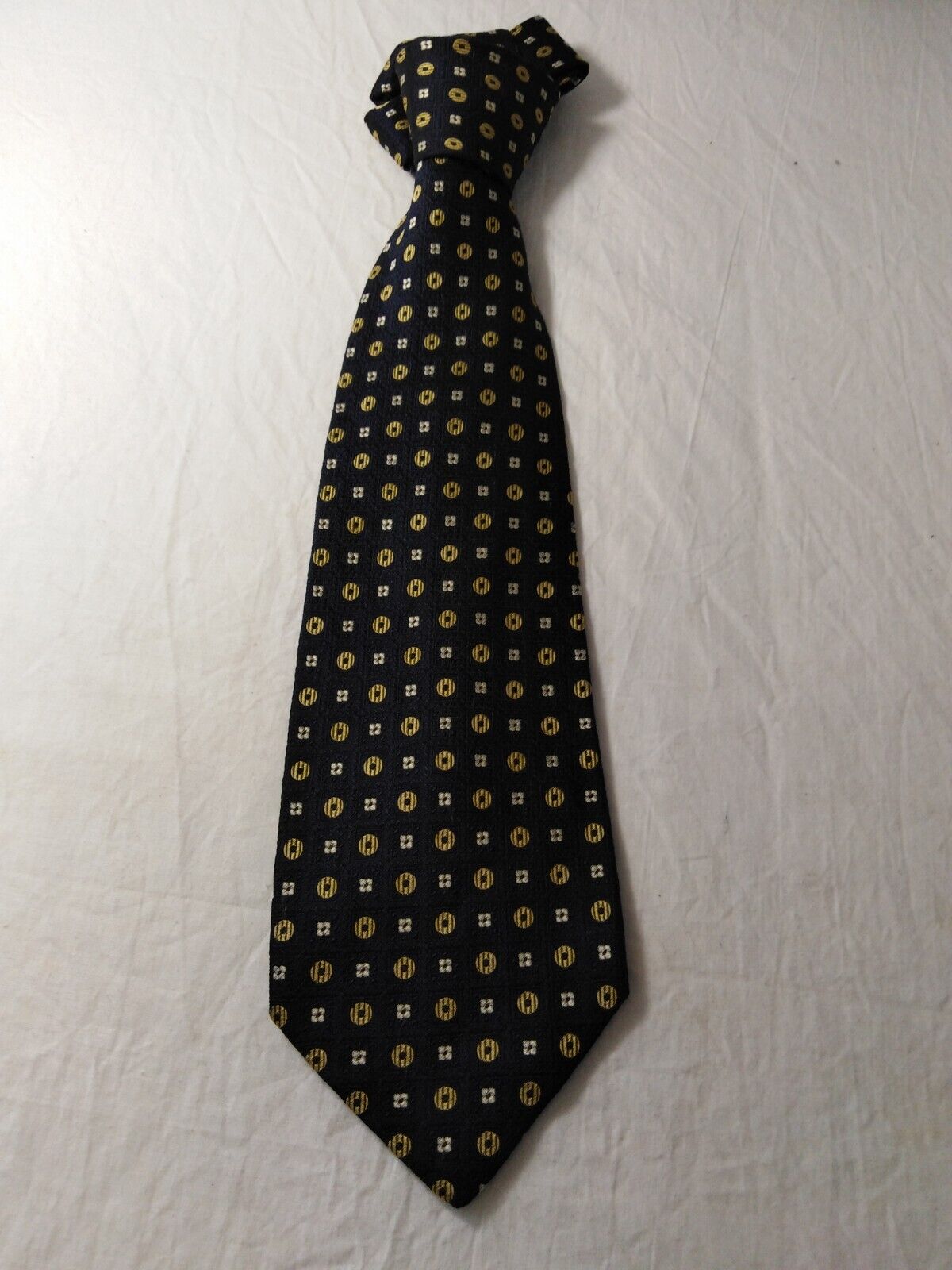 M LEWIN & SONS 100% SILK TIE SETA CRAVATTA NECKTIE MADE IN ITALY