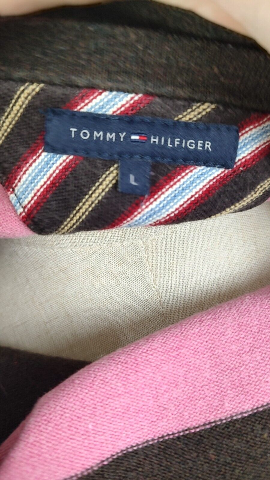 TOMMY HILFIGER MAGLIONE COTONE CASHMERE DONNA Tg. L WOMAN CASUAL SWEATER VINTAGE