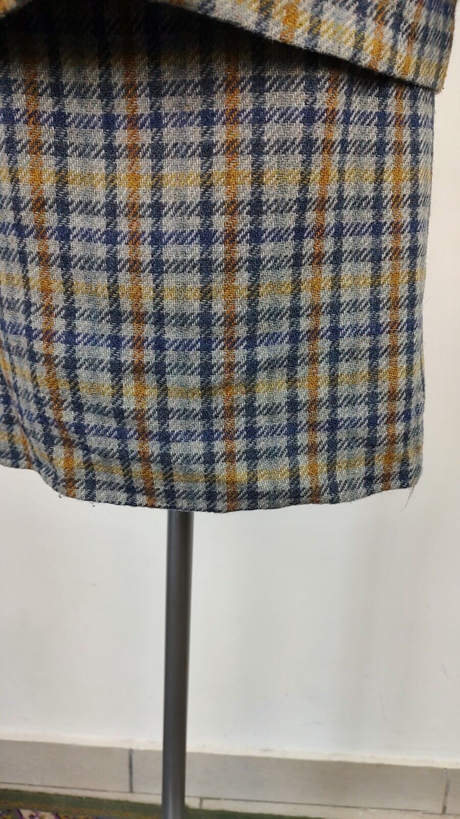 COLMAR COMPLETO DONNA Tg. 46 GIACCA GONNA DRESS VINTAGE CASUAL SUIT LANA TARTAN